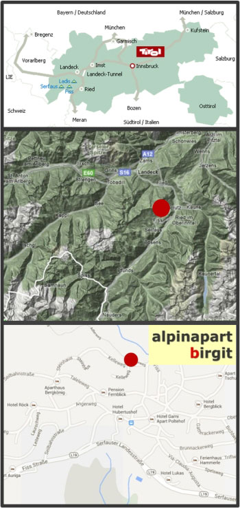 anreise alpinapart birgit appartement fiss